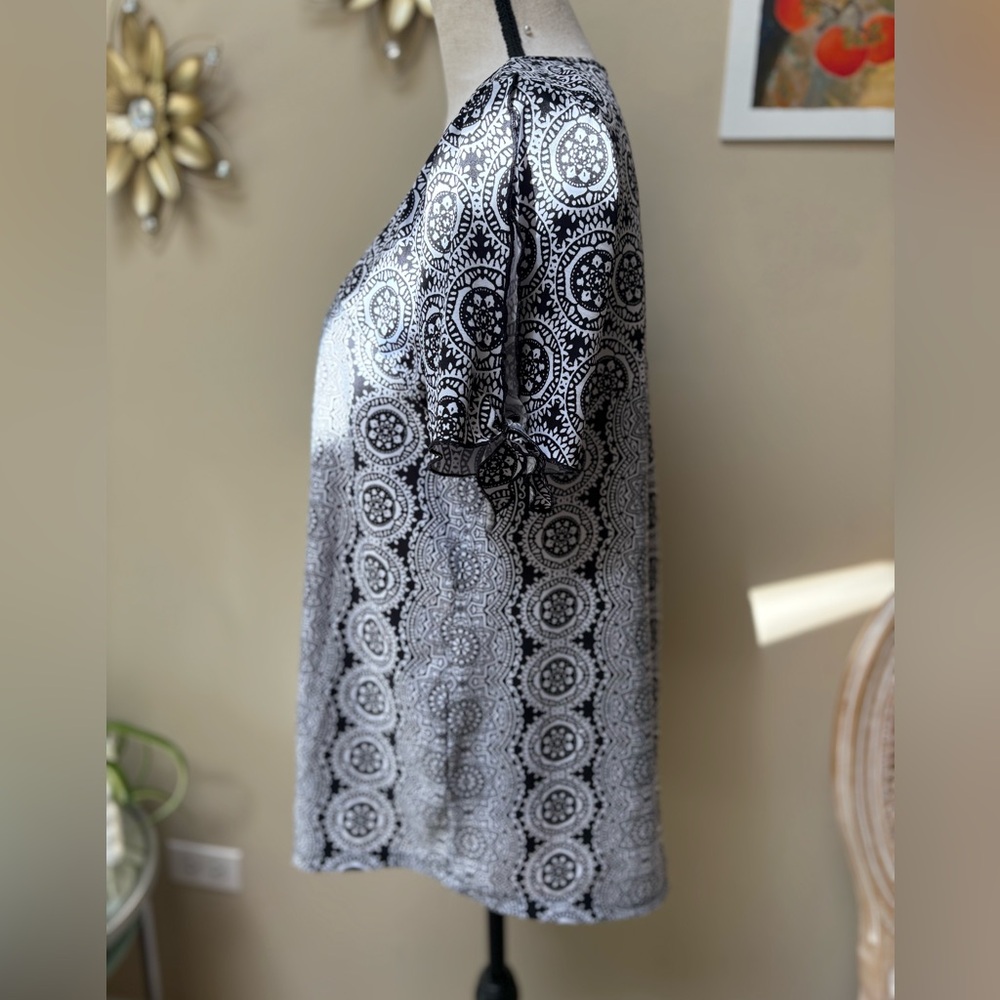 Studio Works Monochrome Paisley Blouse - Picture 3 of 7